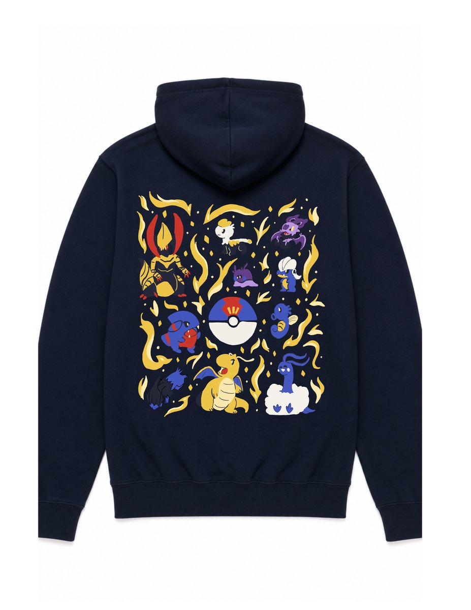 Dragon Collage Hoodie Back